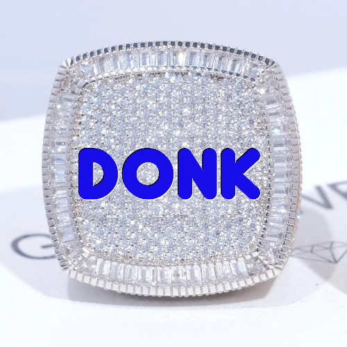 CUSTOM LETTER 3D ICED RING