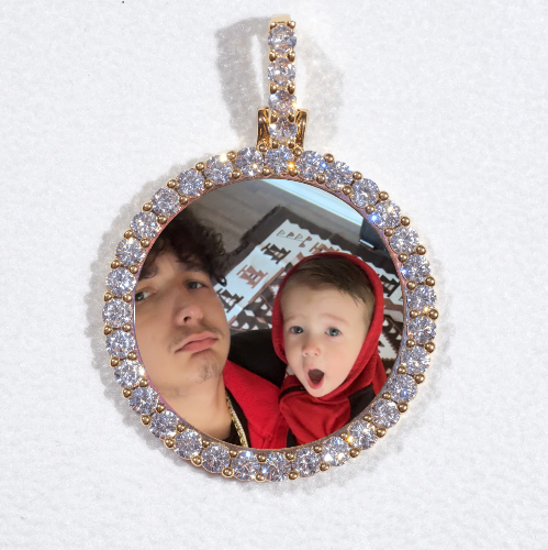 3D CIRCLE CUSTOM PICTURE PENDANT SMALL SIZE
