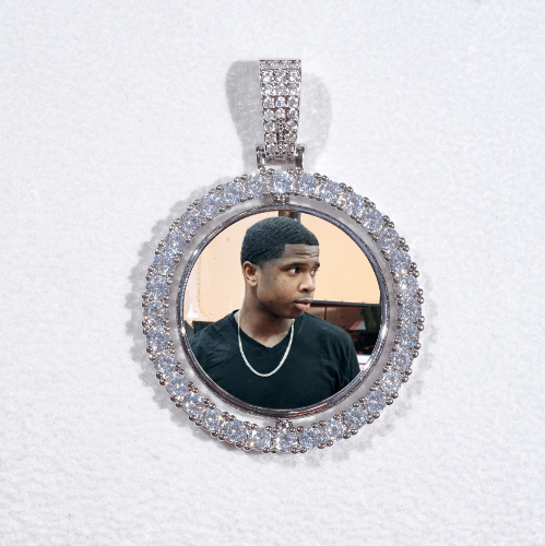 3D Spinning 2-Faced Custom Picture Pendant