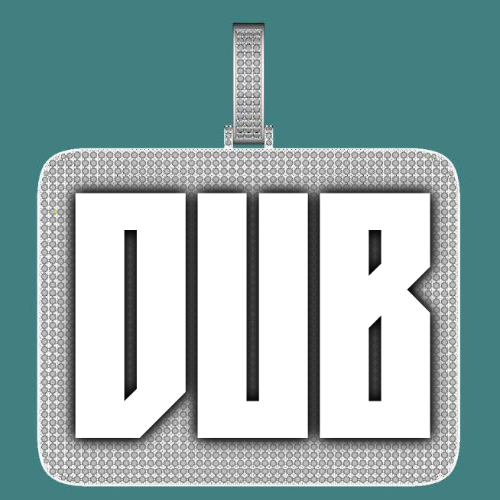 CUSTOM LETTER NECKLACE 3D BIG SQUARE