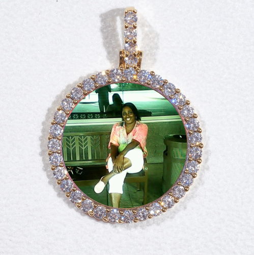 3D CIRCLE CUSTOM PICTURE PENDANT SMALL SIZE