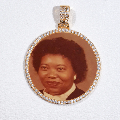 MEDIUM 3D CIRCLE CUSTOM PICTURE PENDANT