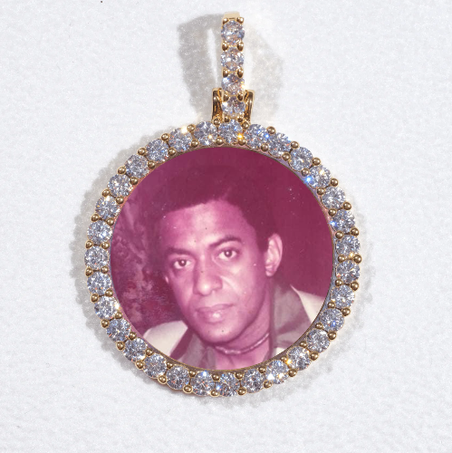 3D CIRCLE CUSTOM PICTURE PENDANT SMALL SIZE