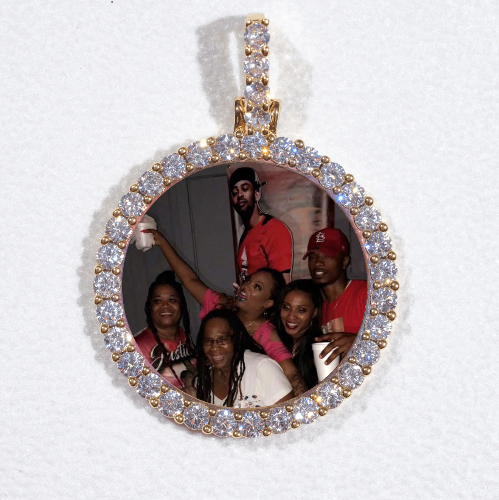 3D CIRCLE CUSTOM PICTURE PENDANT SMALL SIZE