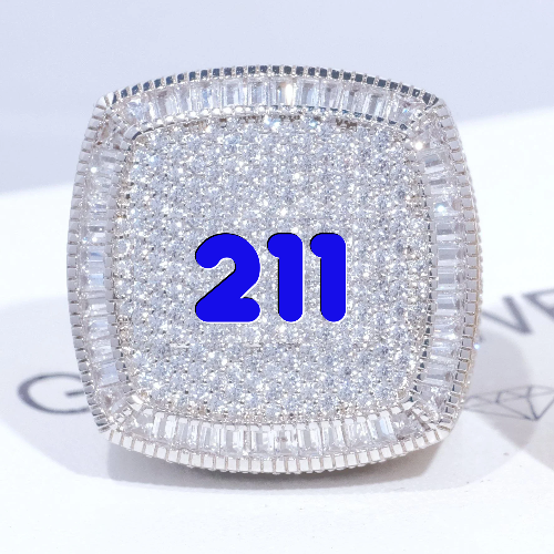 CUSTOM LETTER 3D ICED RING