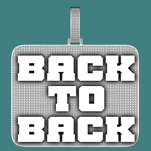 CUSTOM LETTER NECKLACE 3D BIG SQUARE