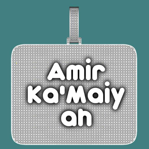 CUSTOM LETTER NECKLACE 3D BIG SQUARE