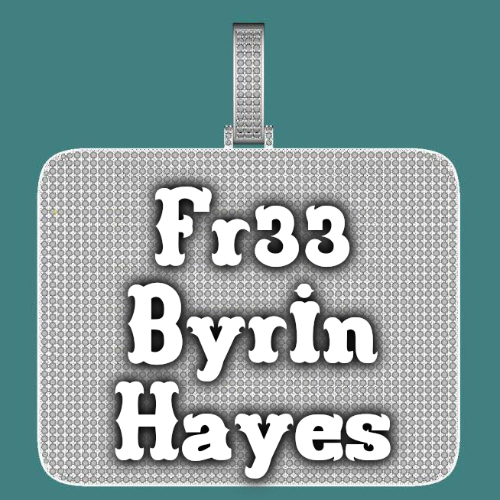CUSTOM LETTER NECKLACE 3D BIG SQUARE