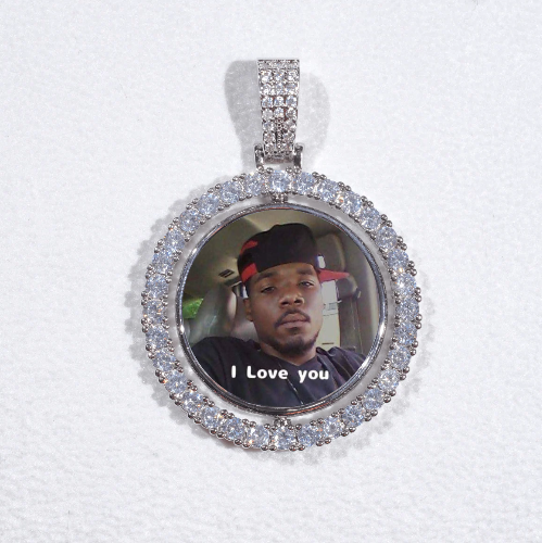 3D Spinning 2-Faced Custom Picture Pendant