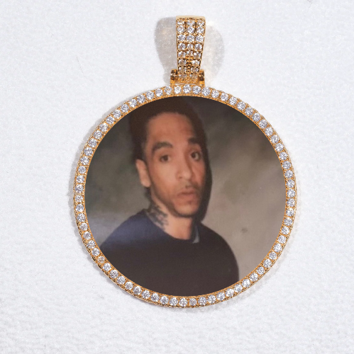 MEDIUM 3D CIRCLE CUSTOM PICTURE PENDANT