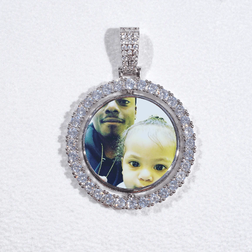 3D Spinning 2-Faced Custom Picture Pendant