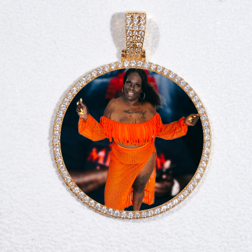 MEDIUM 3D CIRCLE CUSTOM PICTURE PENDANT