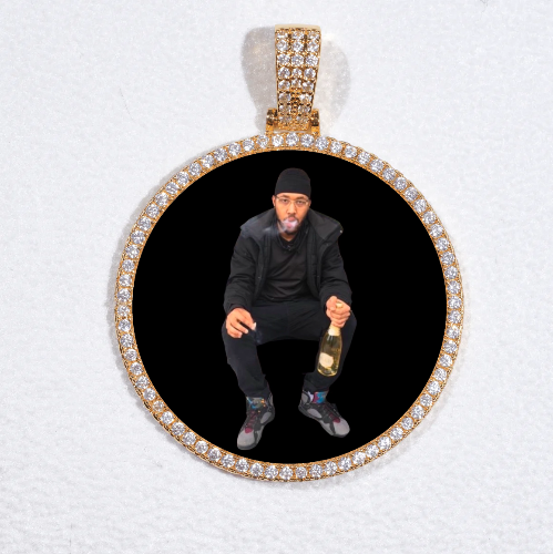 MEDIUM 3D CIRCLE CUSTOM PICTURE PENDANT