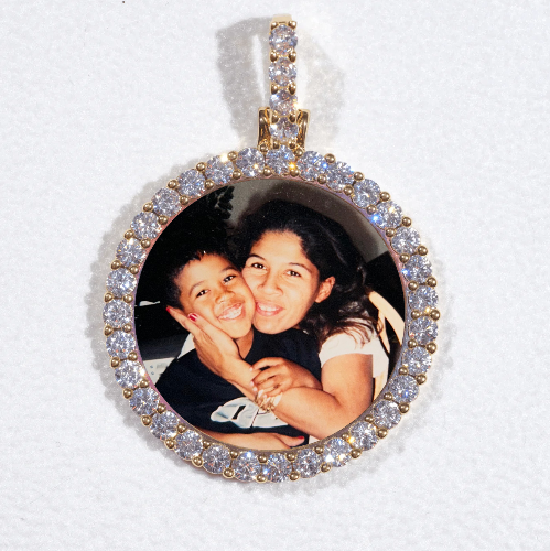3D CIRCLE CUSTOM PICTURE PENDANT SMALL SIZE