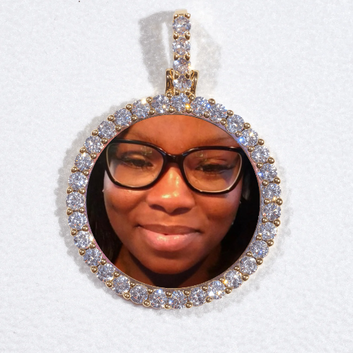 3D CIRCLE CUSTOM PICTURE PENDANT SMALL SIZE