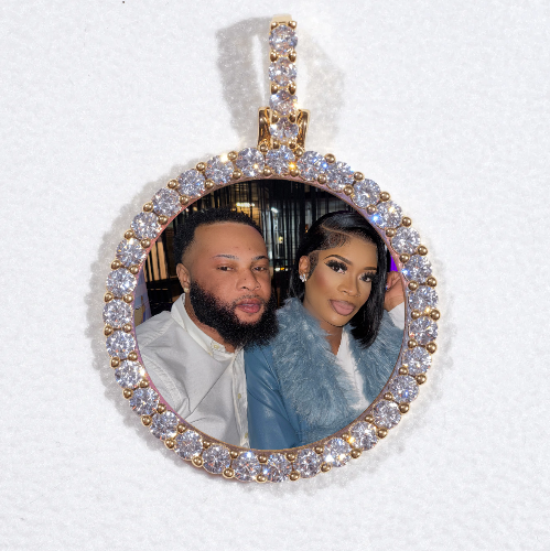 3D CIRCLE CUSTOM PICTURE PENDANT SMALL SIZE