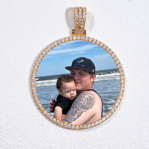 MEDIUM 3D CIRCLE CUSTOM PICTURE PENDANT