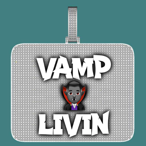 CUSTOM LETTER NECKLACE 3D BIG SQUARE