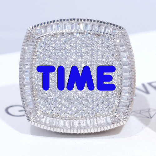 CUSTOM LETTER 3D ICED RING