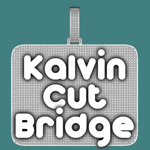 CUSTOM LETTER NECKLACE 3D BIG SQUARE