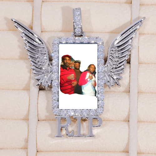 RIP WING 3D CUSTOM PICTURE PENDANT