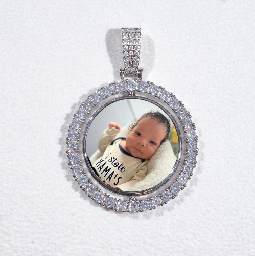 3D Spinning 2-Faced Custom Picture Pendant