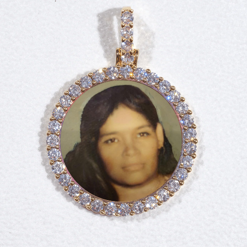 3D CIRCLE CUSTOM PICTURE PENDANT SMALL SIZE
