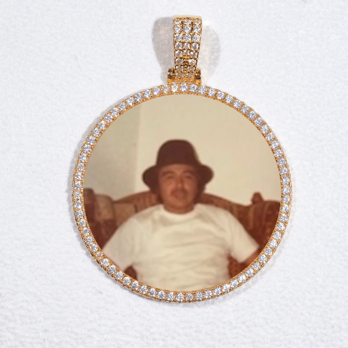 MEDIUM 3D CIRCLE CUSTOM PICTURE PENDANT