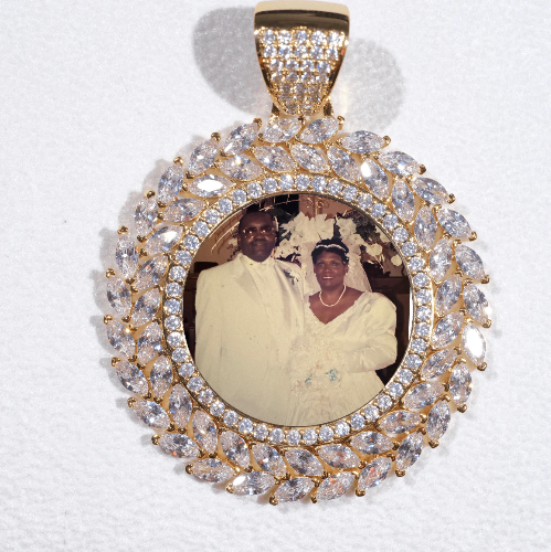 Large 3D Wheat Ear Custom Picture Pendant
