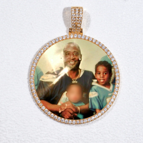 MEDIUM 3D CIRCLE CUSTOM PICTURE PENDANT