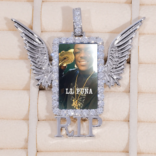 RIP WING 3D CUSTOM PICTURE PENDANT
