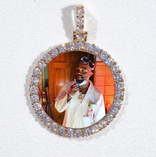 3D CIRCLE CUSTOM PICTURE PENDANT SMALL SIZE