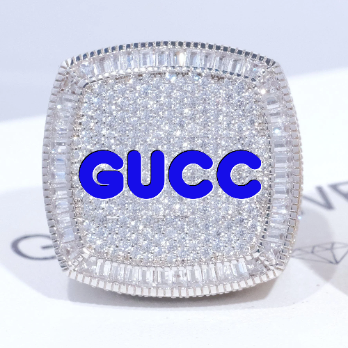 CUSTOM LETTER 3D ICED RING