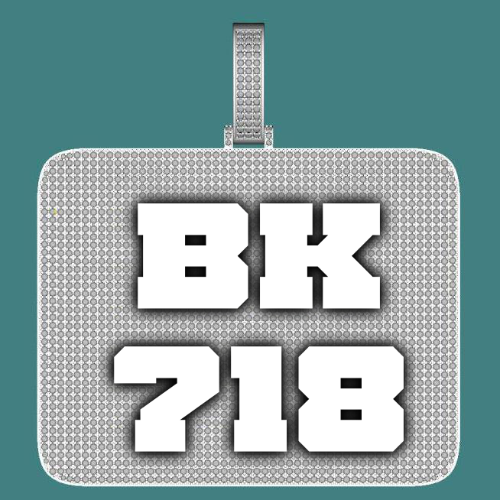 CUSTOM LETTER NECKLACE 3D BIG SQUARE
