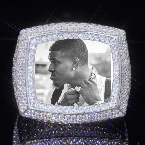3D CUSTOM PICTURE ICED RING