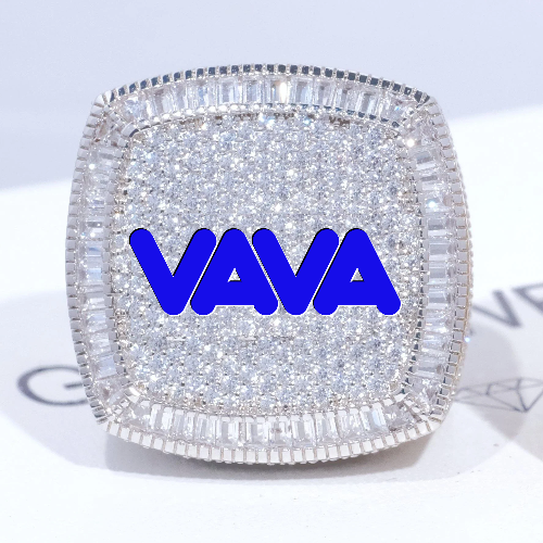 CUSTOM LETTER 3D ICED RING