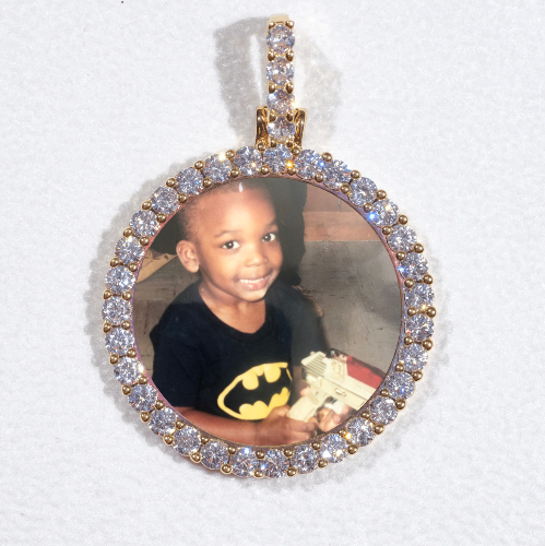 3D CIRCLE CUSTOM PICTURE PENDANT SMALL SIZE