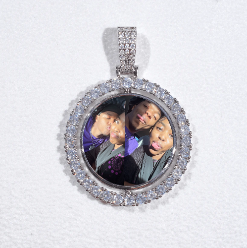 3D Spinning 2-Faced Custom Picture Pendant