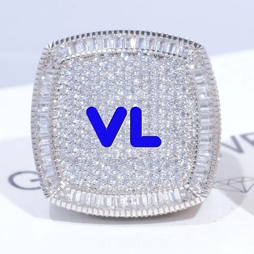 CUSTOM LETTER 3D ICED RING
