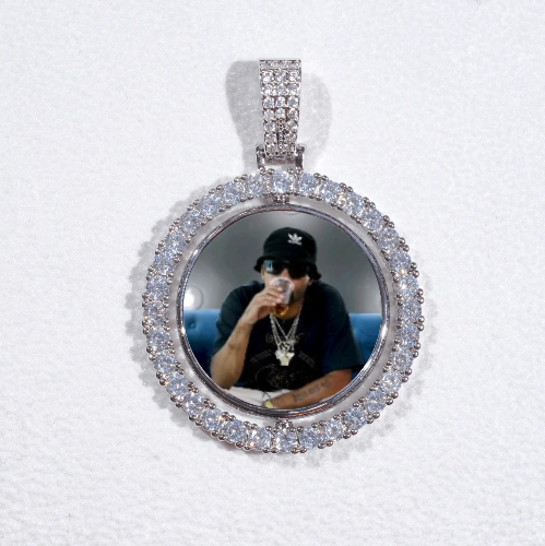 3D Spinning 2-Faced Custom Picture Pendant