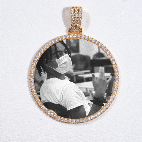 MEDIUM 3D CIRCLE CUSTOM PICTURE PENDANT