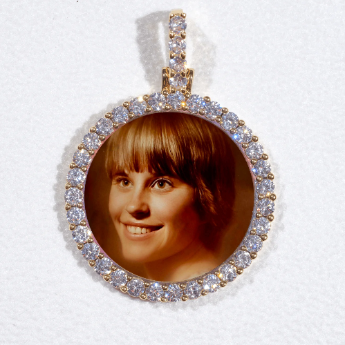3D CIRCLE CUSTOM PICTURE PENDANT SMALL SIZE