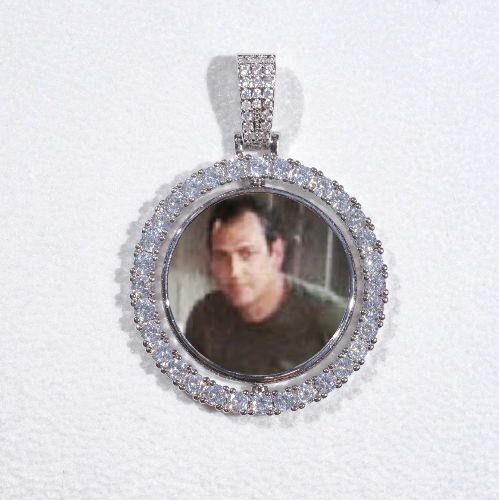 3D Spinning 2-Faced Custom Picture Pendant