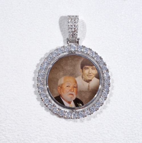 3D Spinning 2-Faced Custom Picture Pendant
