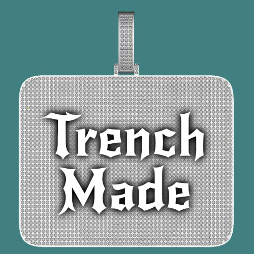 CUSTOM LETTER NECKLACE 3D BIG SQUARE