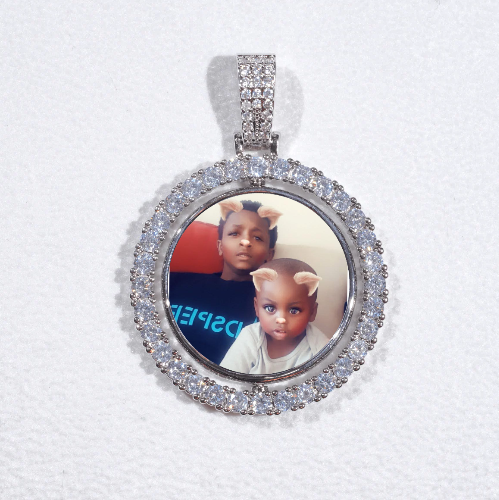 3D Spinning 2-Faced Custom Picture Pendant