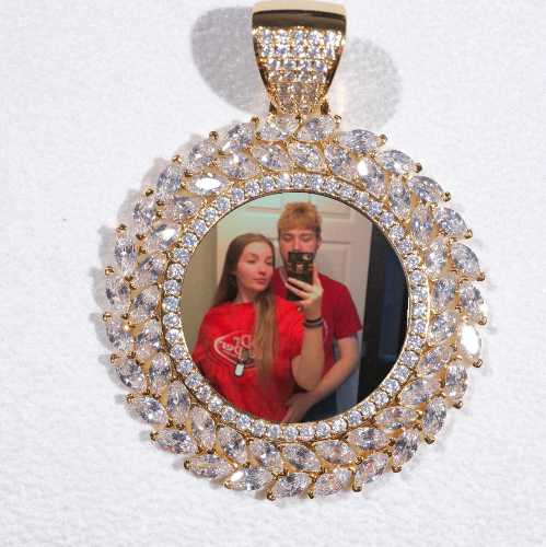 Large 3D Wheat Ear Custom Picture Pendant