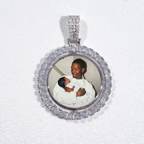 3D Spinning 2-Faced Custom Picture Pendant