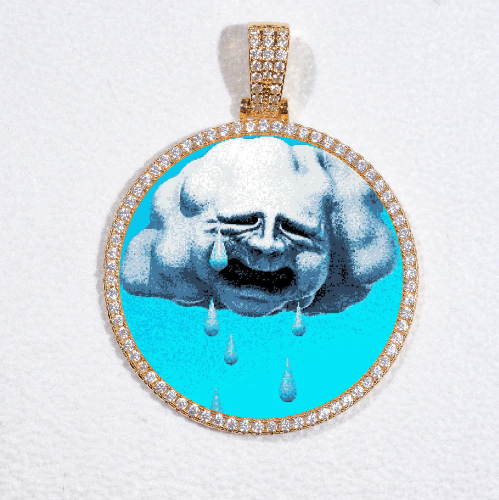 MEDIUM 3D CIRCLE CUSTOM PICTURE PENDANT