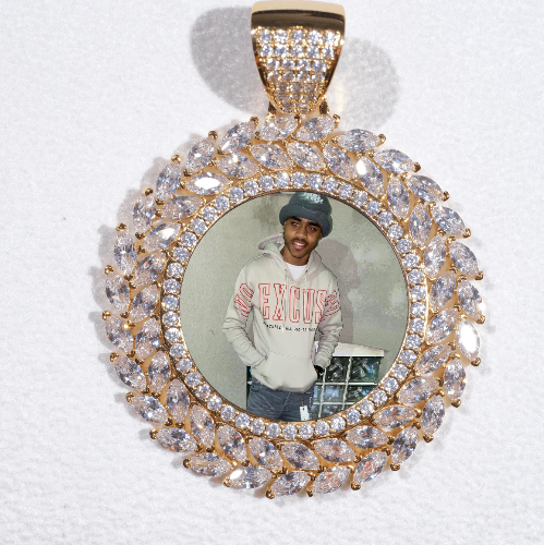 Large 3D Wheat Ear Custom Picture Pendant